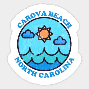 Carova Beach, NC Summertime Vacationing Ocean Skyline Sticker